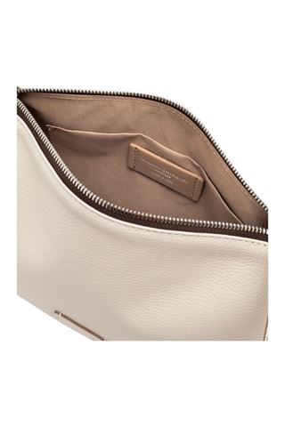 Pochette in pelle colore panna. GIANNI CHIARINI | 10225-MARBLE